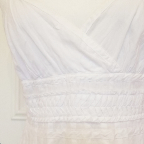 RALPH LAUREN white pleated maxi dress was 1 - Picture 2 of 6